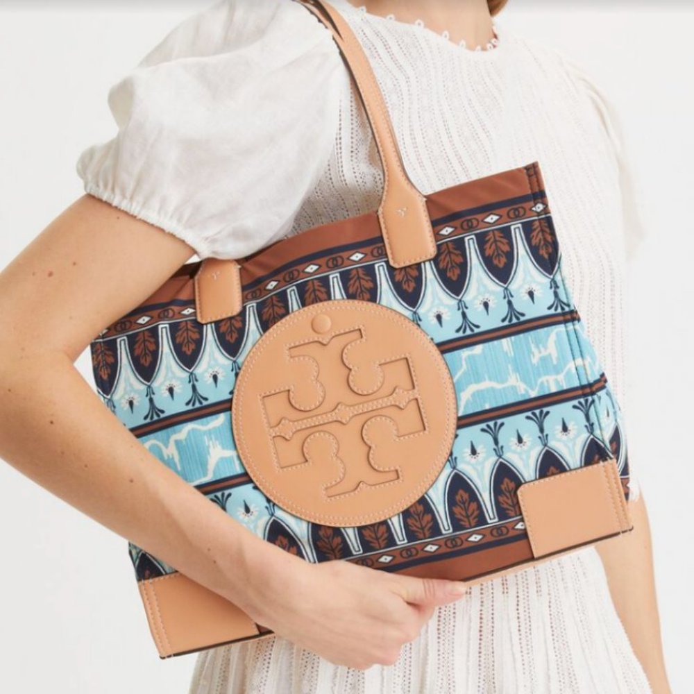 Tory Burch Small Ella Printed Tote in Lola Great Reviews